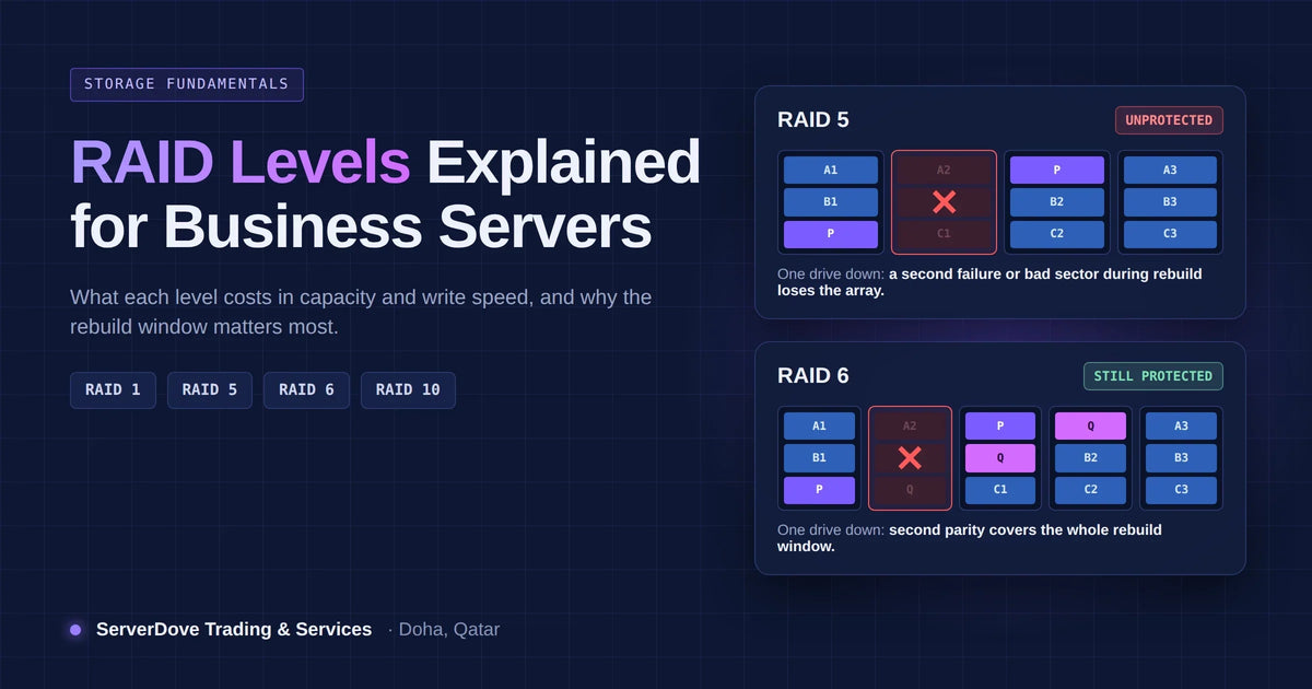 RAID Levels Explained: RAID 0, 1, 5, 6, 10, 50 and 60 for Business Servers