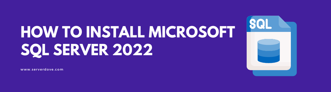 How to Install Microsoft SQL Server 2022 – Serverdove