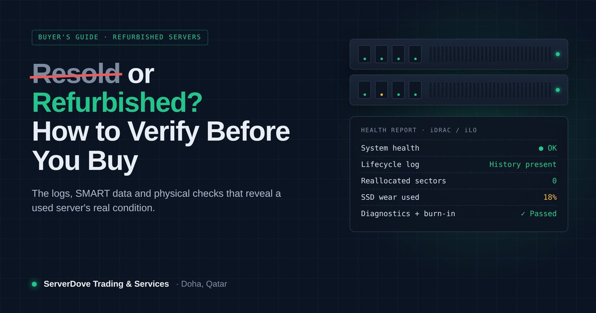 How to Inspect a Refurbished Server Before You Buy: A Practical Checklist
