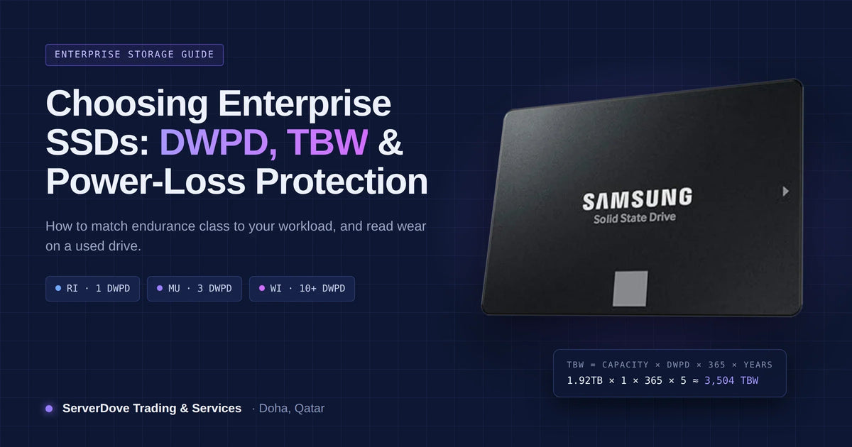 Enterprise SSD Endurance Explained: DWPD, TBW, and Choosing the Right Drive