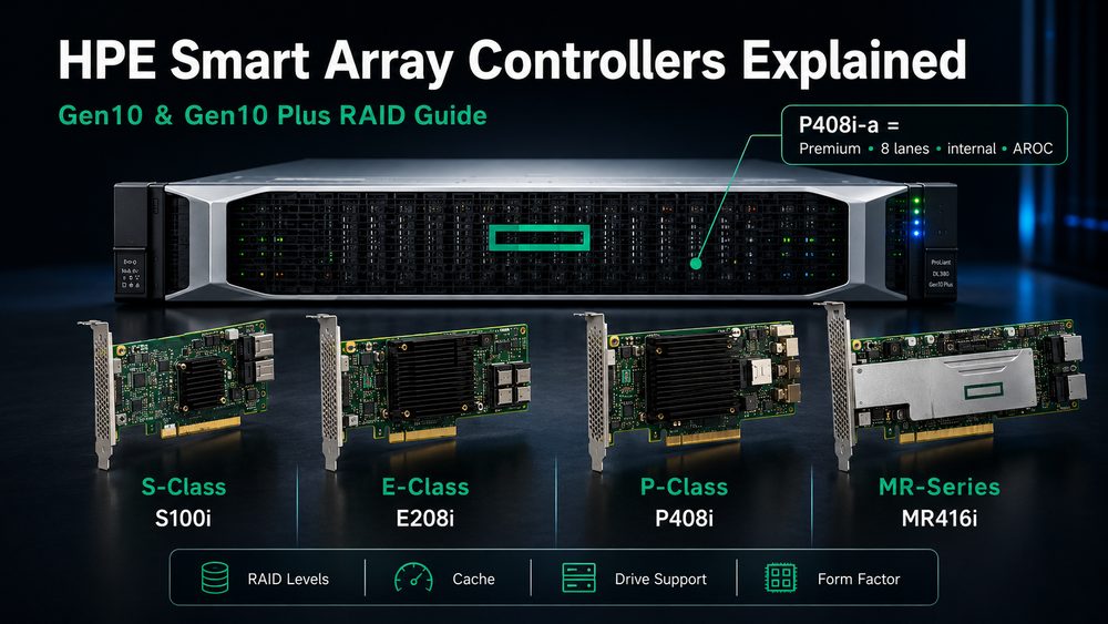 HPE Smart Array RAID Controllers Explained: P408i, P816i, E208i and More