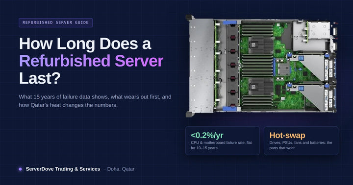 How Long Do Refurbished Servers Actually Last? Lifespan, Failure Rates and What Fails First