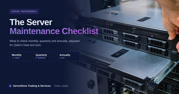 Server Maintenance Checklist: Monthly, Quarterly and Annual Tasks