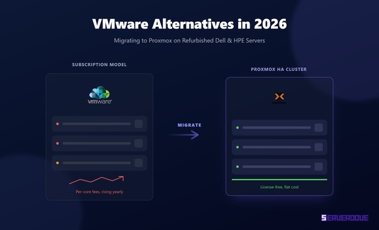 VMware Alternatives in 2026: Migrating to Proxmox on Refurbished Dell & HPE Servers