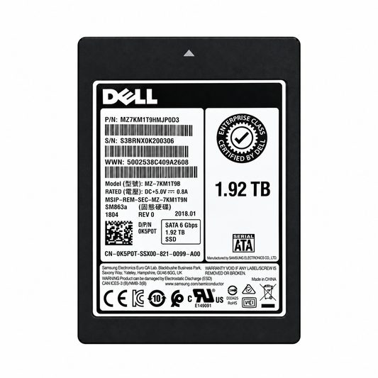1-Dell Samsung SM863a 1.92TB SATA 6Gbs 2.5″ Enterprise SSD – K5P0T (2).png