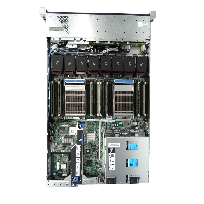HP ProLiant DL360p Gen8 1U RackMount 2×6-Core E5-2640 Xeon 2.5GHz 64GB 8×300GB P420i RAID 4×GigaBit NIC 2×Power Supplies