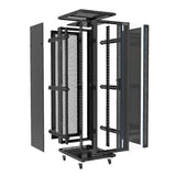 APSYS APFS-6818 floor standing server cabinet with mesh front door, view 3