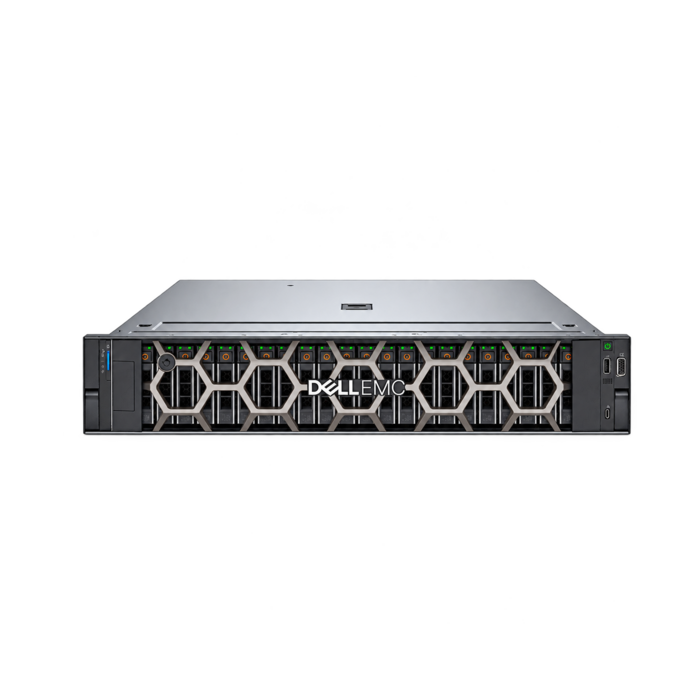 Dell PowerEdge R750 2U rack server with front bezel, dual Intel Xeon Silver 4310 configuration