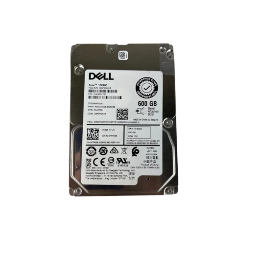 Dell 600GB 15K 12Gb/s SAS 2.5 inch hard drive 0FPW68 Seagate Exos 15E900 ST600MP0036
