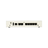 Fortinet FortiGate 50E desktop firewall appliance with 7 Gigabit Ethernet ports, view 2