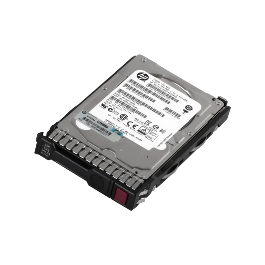 HPE 146GB 15K SAS 2.5 inch hard drive in HPE SFF hot plug caddy, view 2