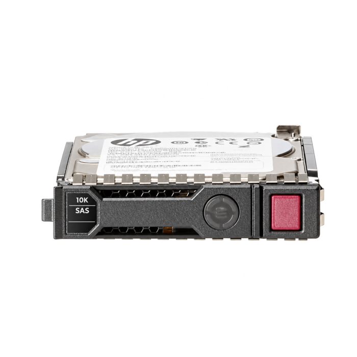 HPE 872479-B21 1.2TB 10K 12G SAS 2.5-inch SFF hard drive fitted in HPE Smart Carrier, view 2