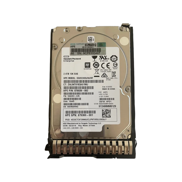 HPE 2.4TB 10K 12Gb/s SAS 2.5 inch enterprise hard drive 876939-002
