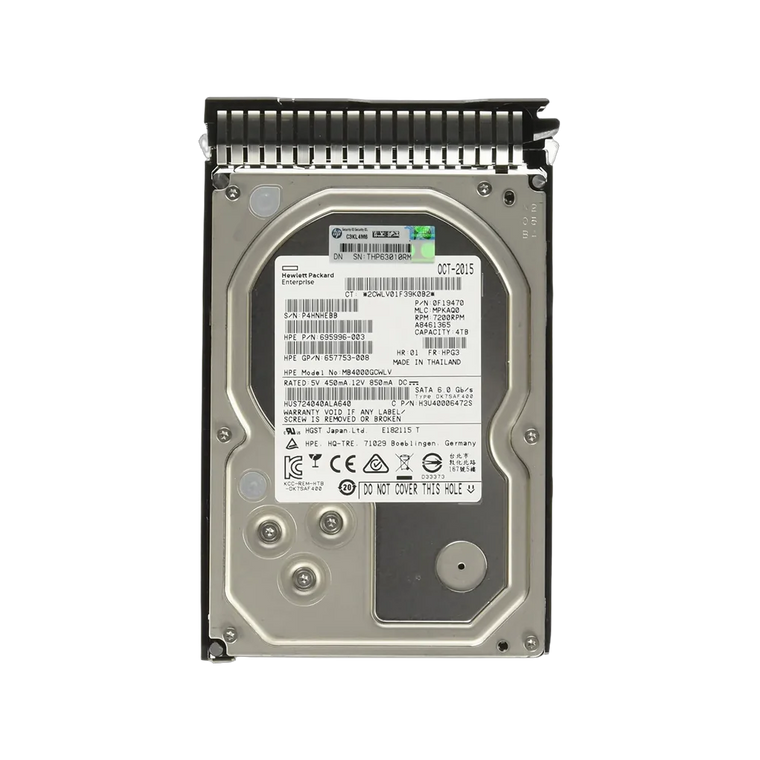 HPE 4TB 7.2K SATA 3.5 inch enterprise hard drive 657753-008