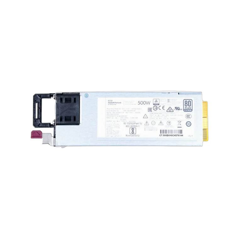 HPE 865399-001 500W Flex Slot Platinum hot plug power supply for ProLiant Gen10