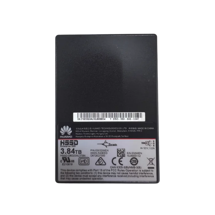 Huawei 3.84TB SAS 12Gb/s 2.5 inch enterprise SSD