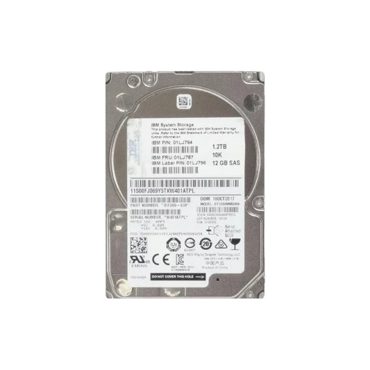 IBM 01LJ794 1.2TB 10K SAS 2.5 inch hard drive, Seagate ST1200MM0099