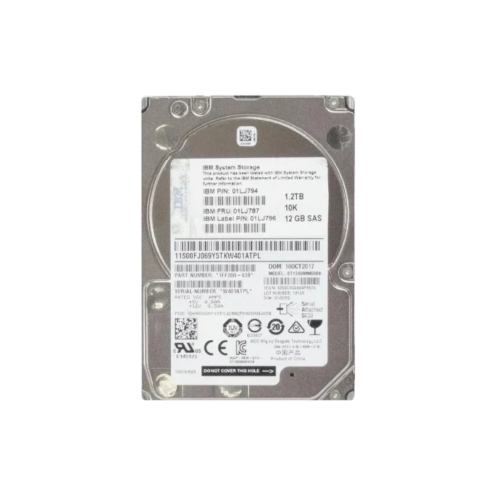 IBM 01LJ794 1.2TB 10K SAS 2.5 inch hard drive, Seagate ST1200MM0099