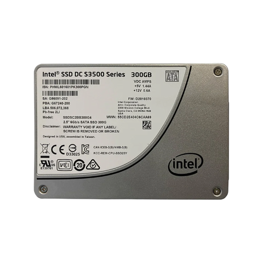 Intel DC 300GB SATA 2.5 inch enterprise SSD