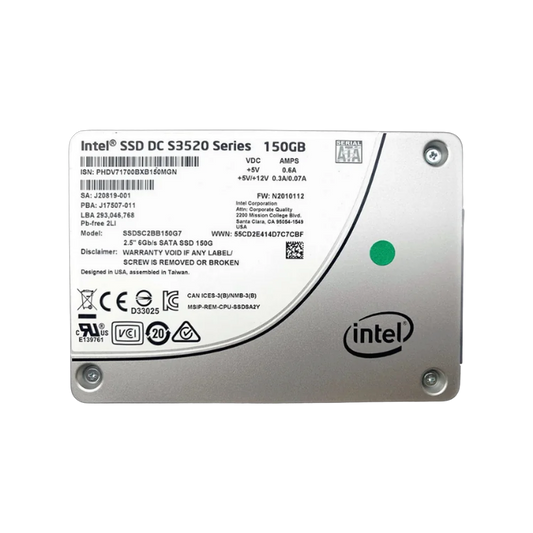 Intel DC S3520 150GB SATA 2.5 inch enterprise SSD