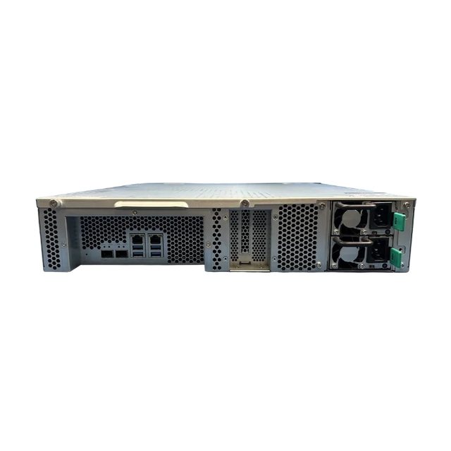 QNAP TS-831XU-RP eight bay rackmount NAS front view, view 2