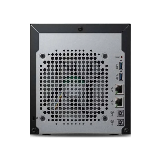 WD My Cloud EX4100 four bay NAS enclosure front, view 2
